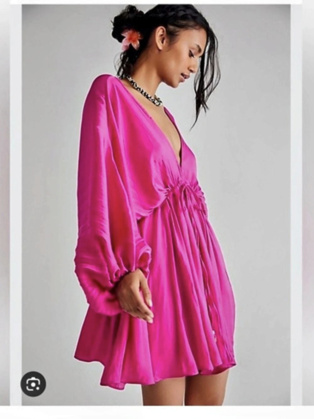 Free People Dream Arzel Mini Dress Pink Small